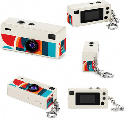 1984 Retro Thumb Camera Keychain – Blind Box Mini Digital Camera, 1080P HD - shopzykart