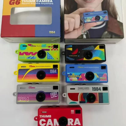 1984 Retro Thumb Camera Keychain – Blind Box Mini Digital Camera, 1080P HD - shopzykart