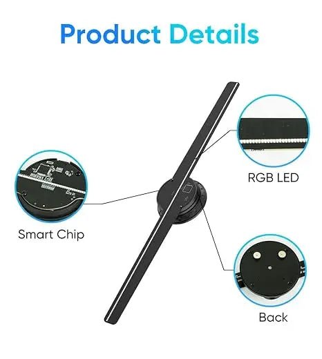 3D hologram fan 42cm 2 blade product details India buy online