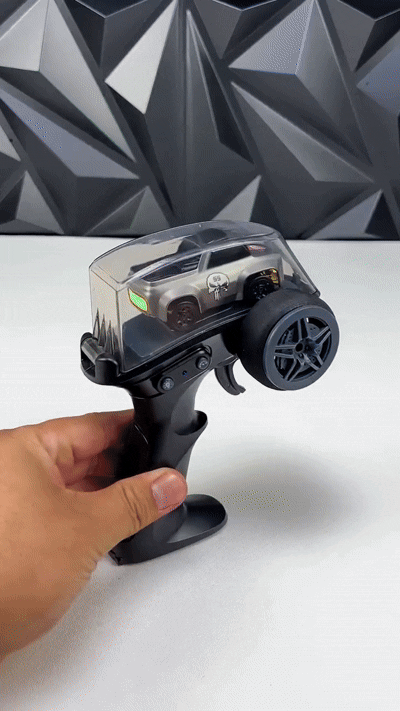 Mini High-Speed RC Drift Car with 2.4GHz Remote, LED Lights & Drift Cones (Green | Black | Blue)