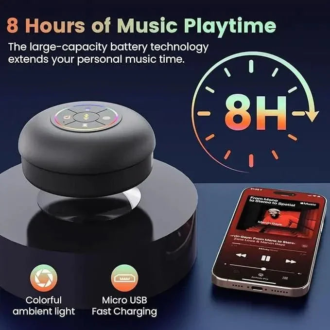 AquaBeat™ RGB Shower Bluetooth Speaker - shopzykart