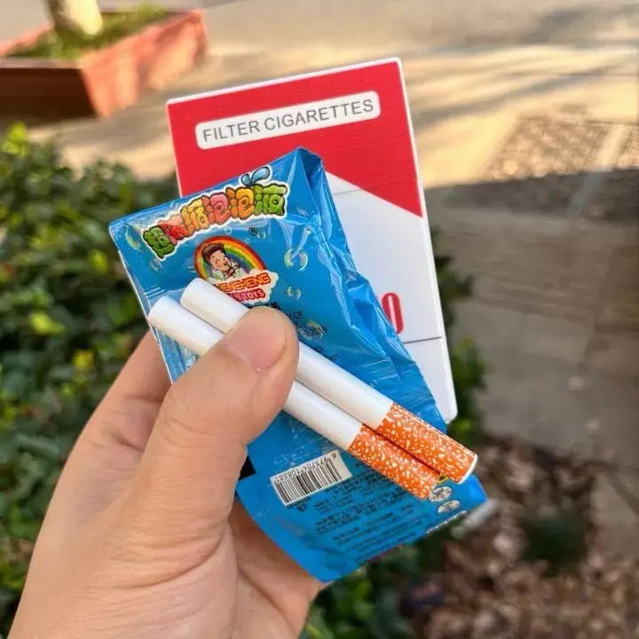 Bubble Cigarette Pack — Fake Cigarette Bubble Blower Kit with Case & Solution - shopzykart