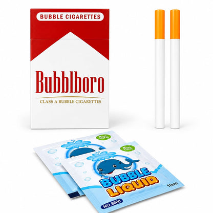 Bubble Cigarette Pack — Fake Cigarette Bubble Blower Kit with Case & Solution - shopzykart