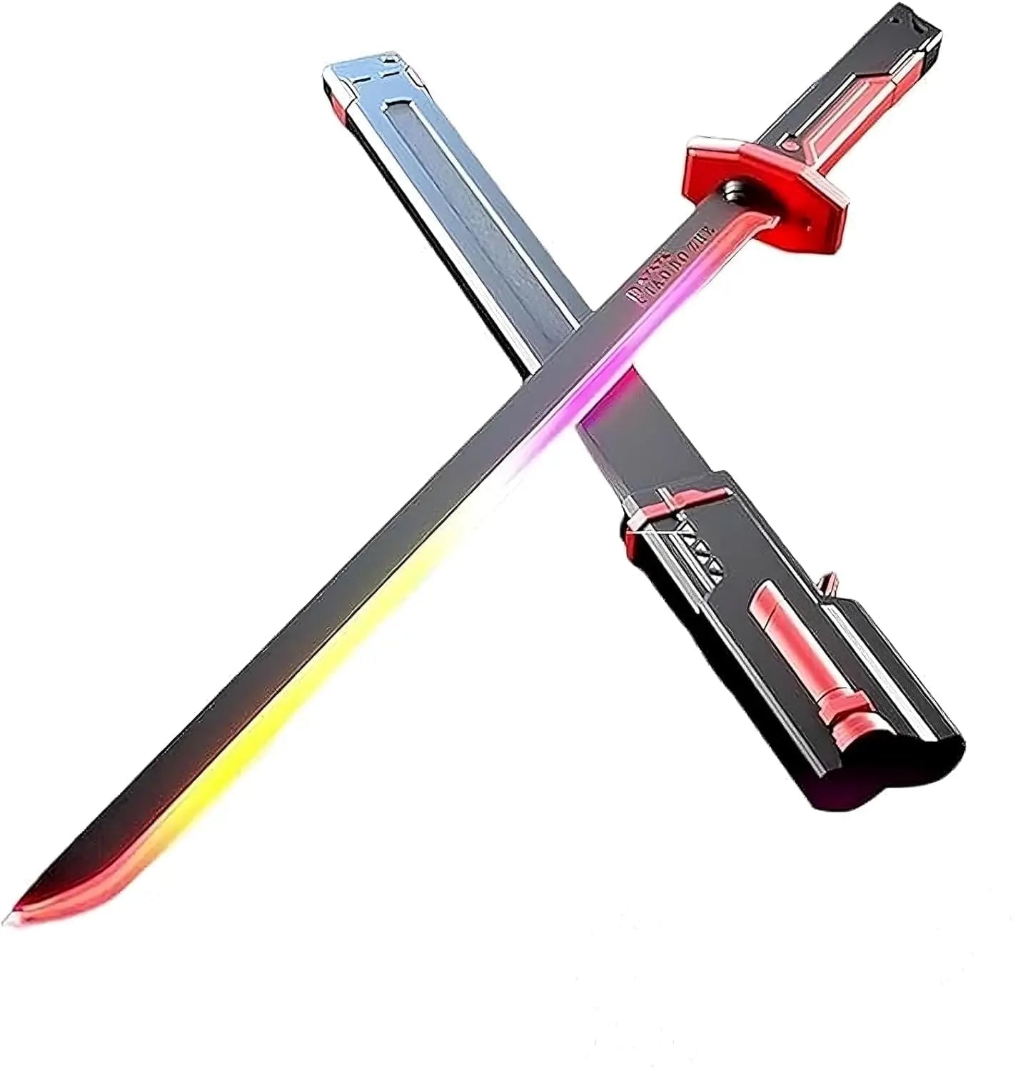 Cyberpunk Spark Sword Toy – LED Blade with Real Sparks, Sound & Auto - Eject Sheath India - shopzykart