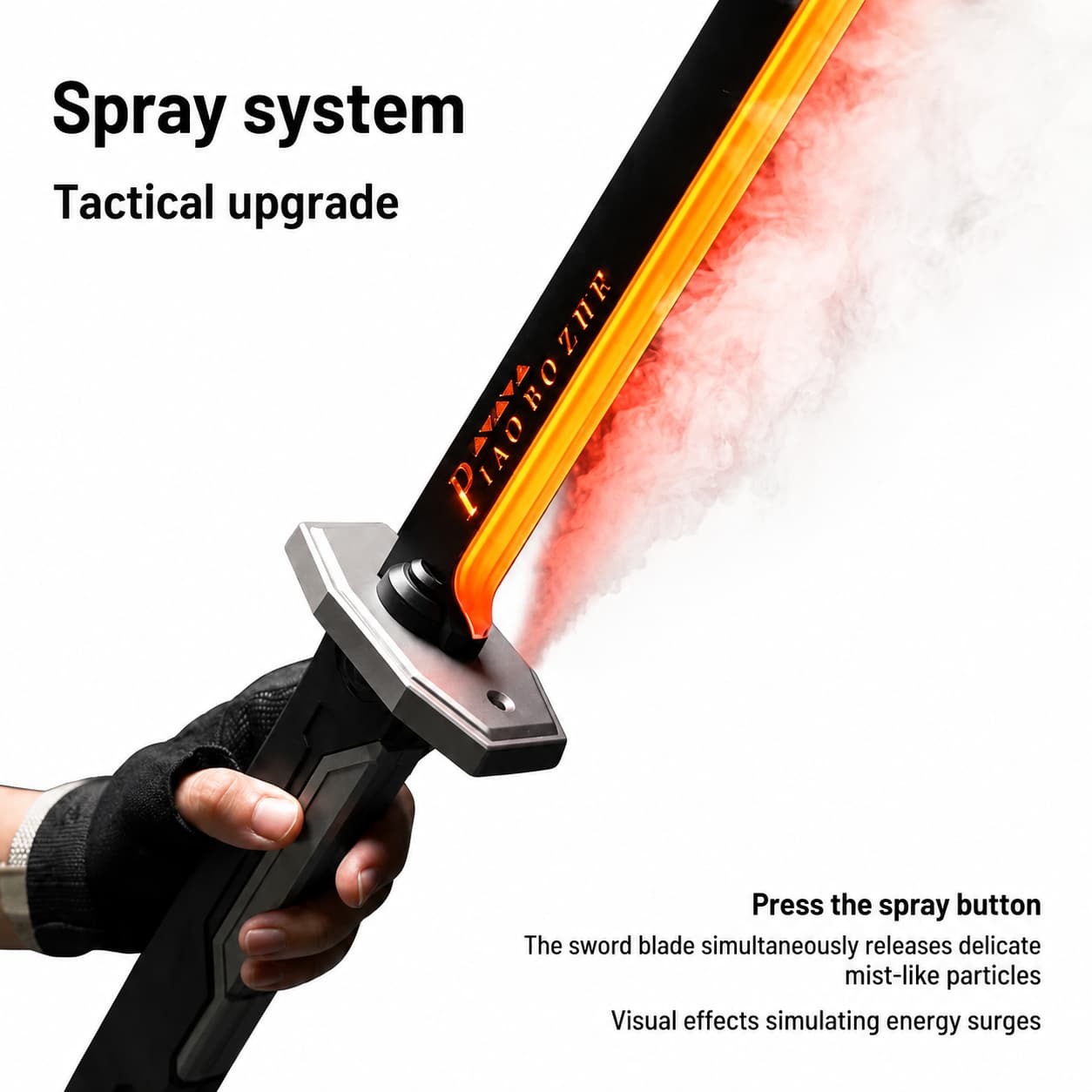 Cyberpunk Spark Sword Toy – LED Blade with Real Sparks, Sound & Auto-Eject Sheath India - shopzykart