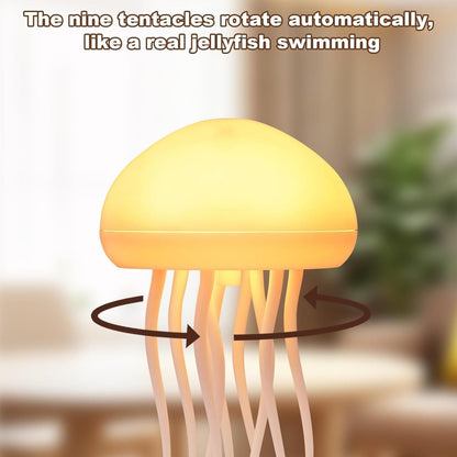 Floating Jellyfish Lamp with Voice Control & Dancing Legs — RGB Gradient Hanging Night Light | Rechargeable Type - C Aesthetic Room Decor Lamp India - shopzykart