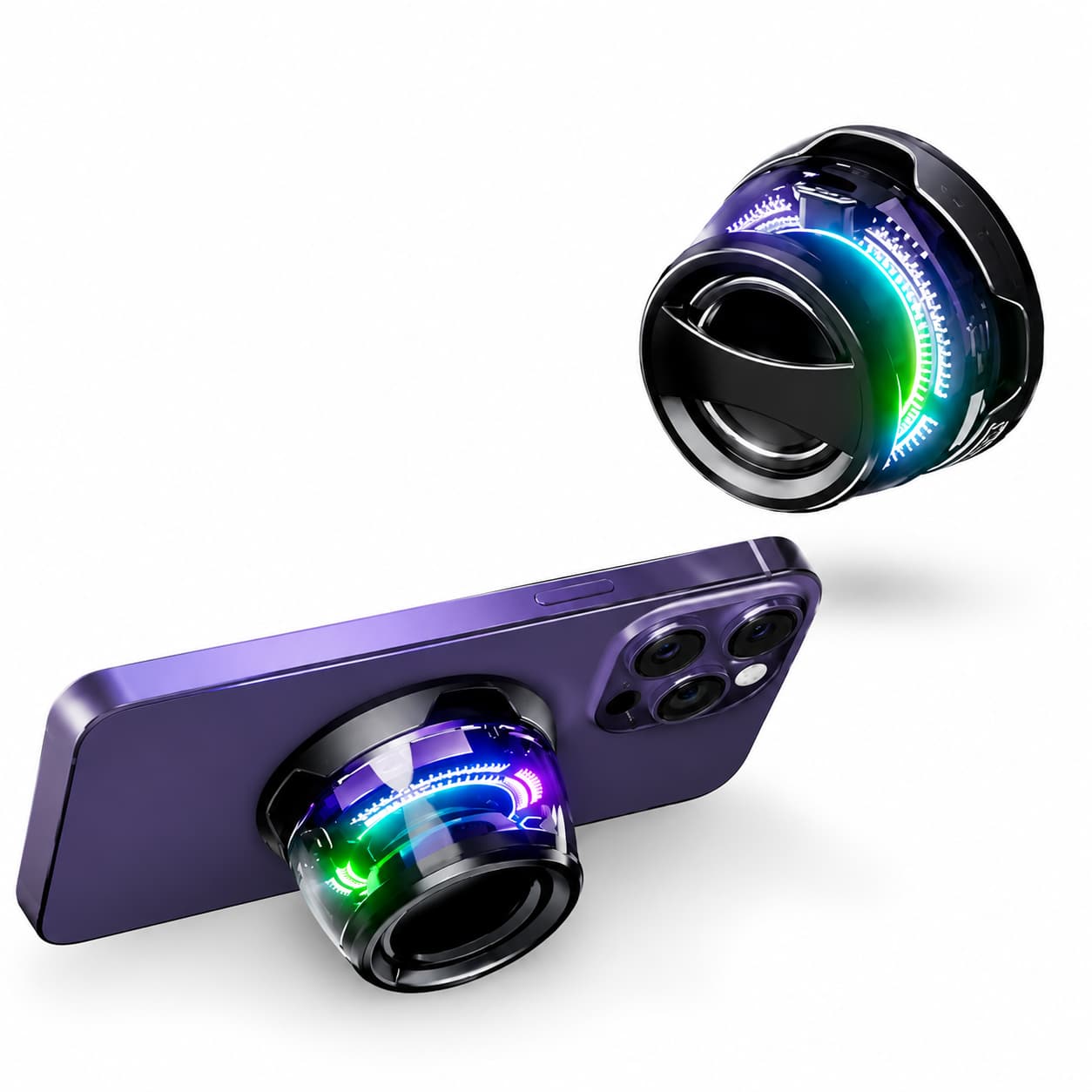 G200 Magnetic Bluetooth Speaker – MagSafe Phone Stand with RGB - shopzykart