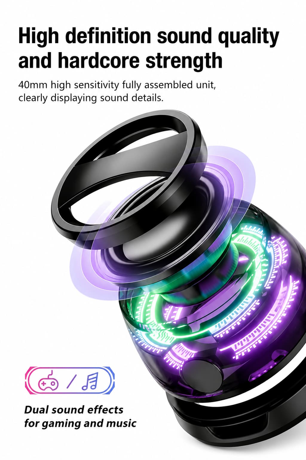 G200 Magnetic Bluetooth Speaker – MagSafe Phone Stand with RGB - shopzykart