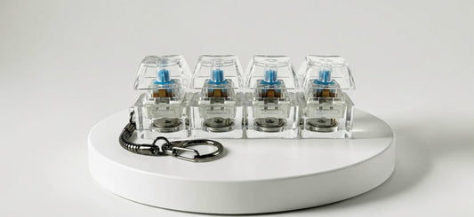 KeyClick Fidget Keychain | Mechanical Clear Switch Stress Toy - shopzykart