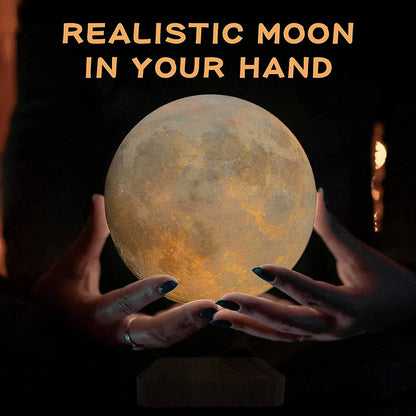 Levitating Moon Lamp – Magnetic Floating Moon with Wooden Base India - shopzykart