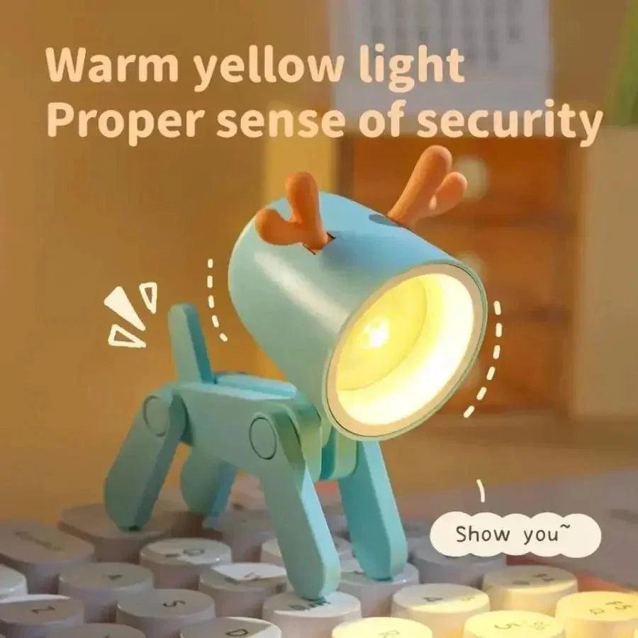 LumiDeer™ Flexible LED Desk Lamp - Reindeer Shaped Night Light - shopzykart