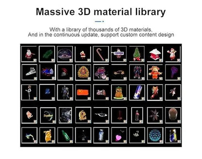 Mini 3D Hologram fan - shopzykart