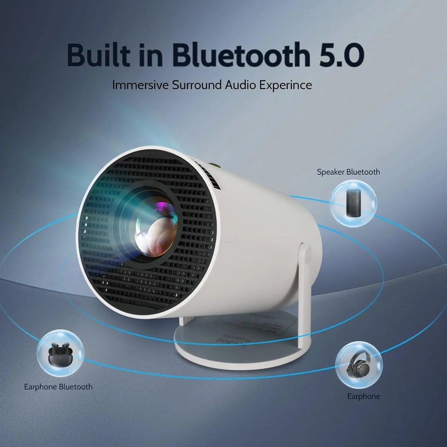 Mini Portable Projector for Bedroom & Hostel Room — Android WiFi Projector with Auto Keystone | ShopzyKart India - shopzykart