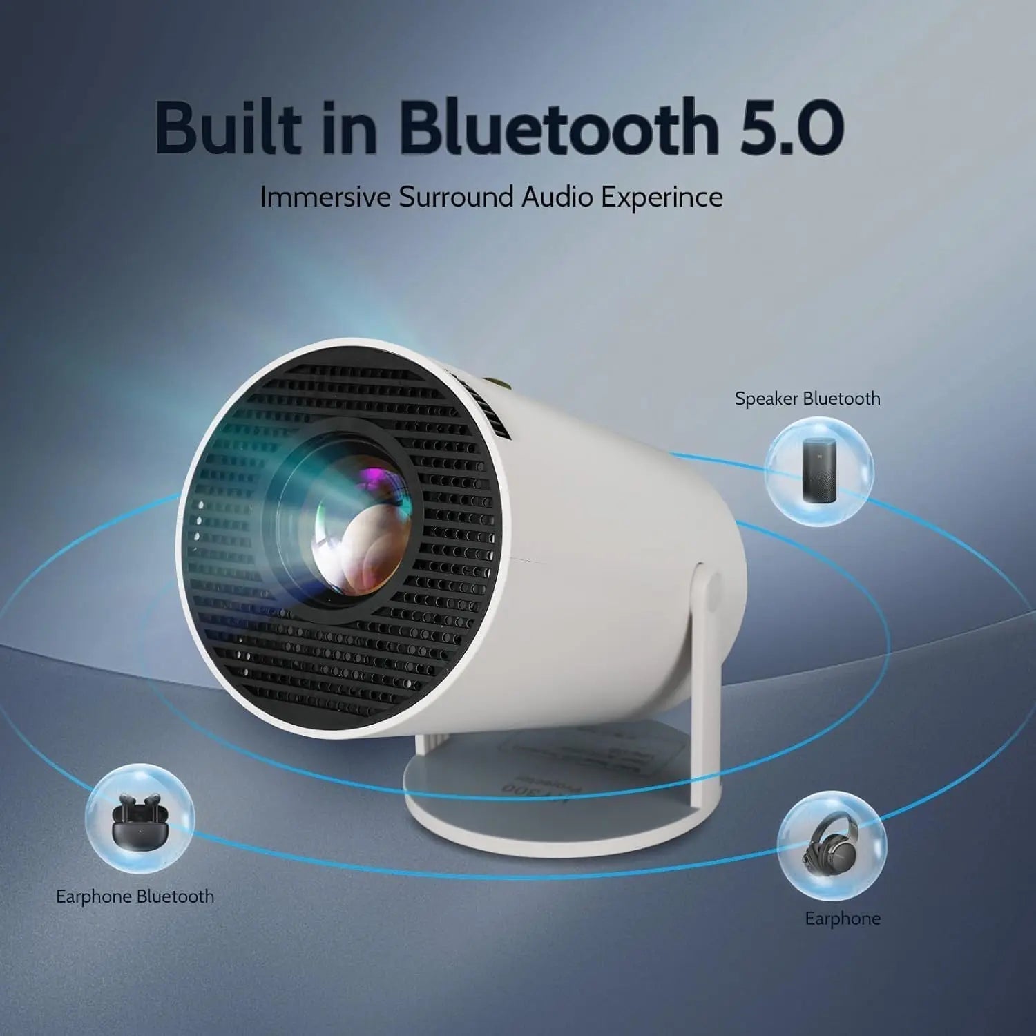 Mini Portable Projector for Bedroom & Hostel Room — Android WiFi Projector with Auto Keystone | ShopzyKart India - shopzykart