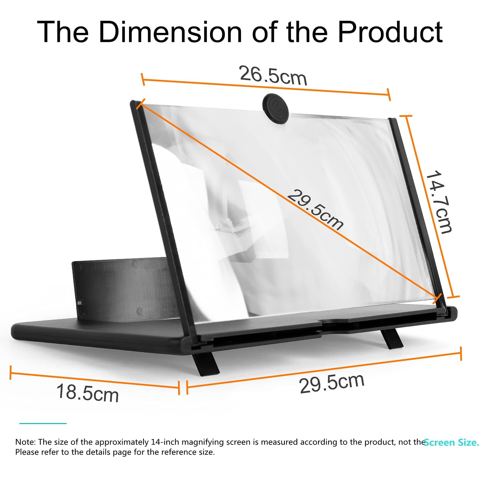 Phone Screen Magnifier 14 Inch — Watch Movies on a Big Screen Without a TV - shopzykart