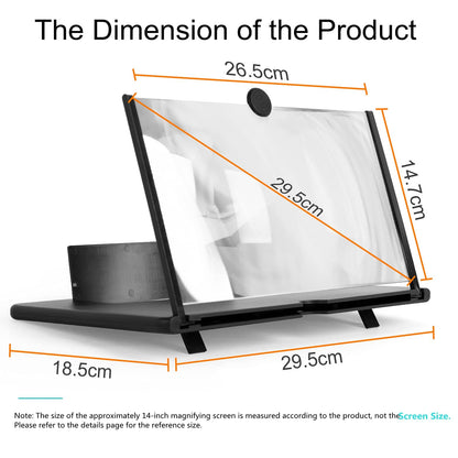 Phone Screen Magnifier 14 Inch — Watch Movies on a Big Screen Without a TV - shopzykart