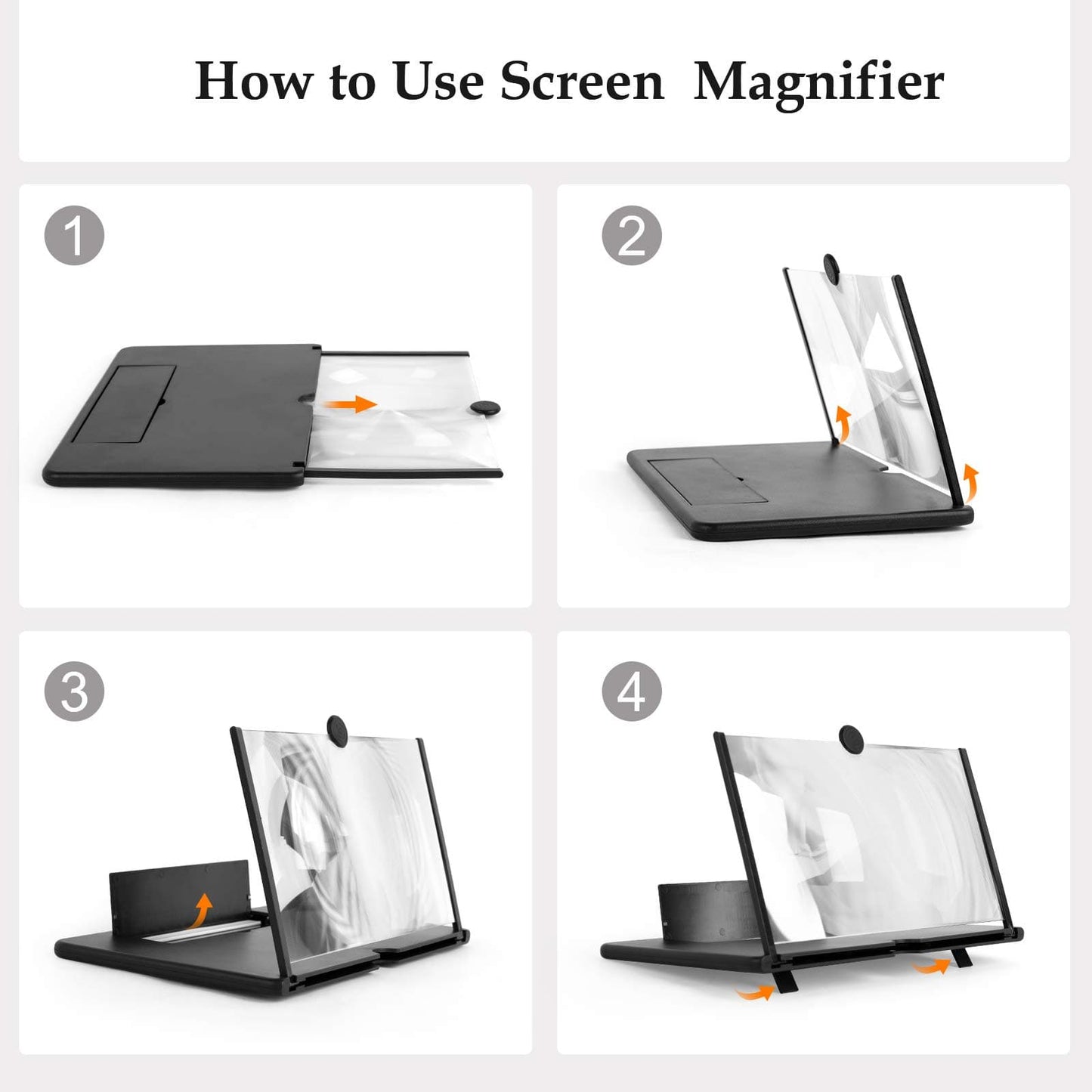 Phone Screen Magnifier 14 Inch — Watch Movies on a Big Screen Without a TV - shopzykart