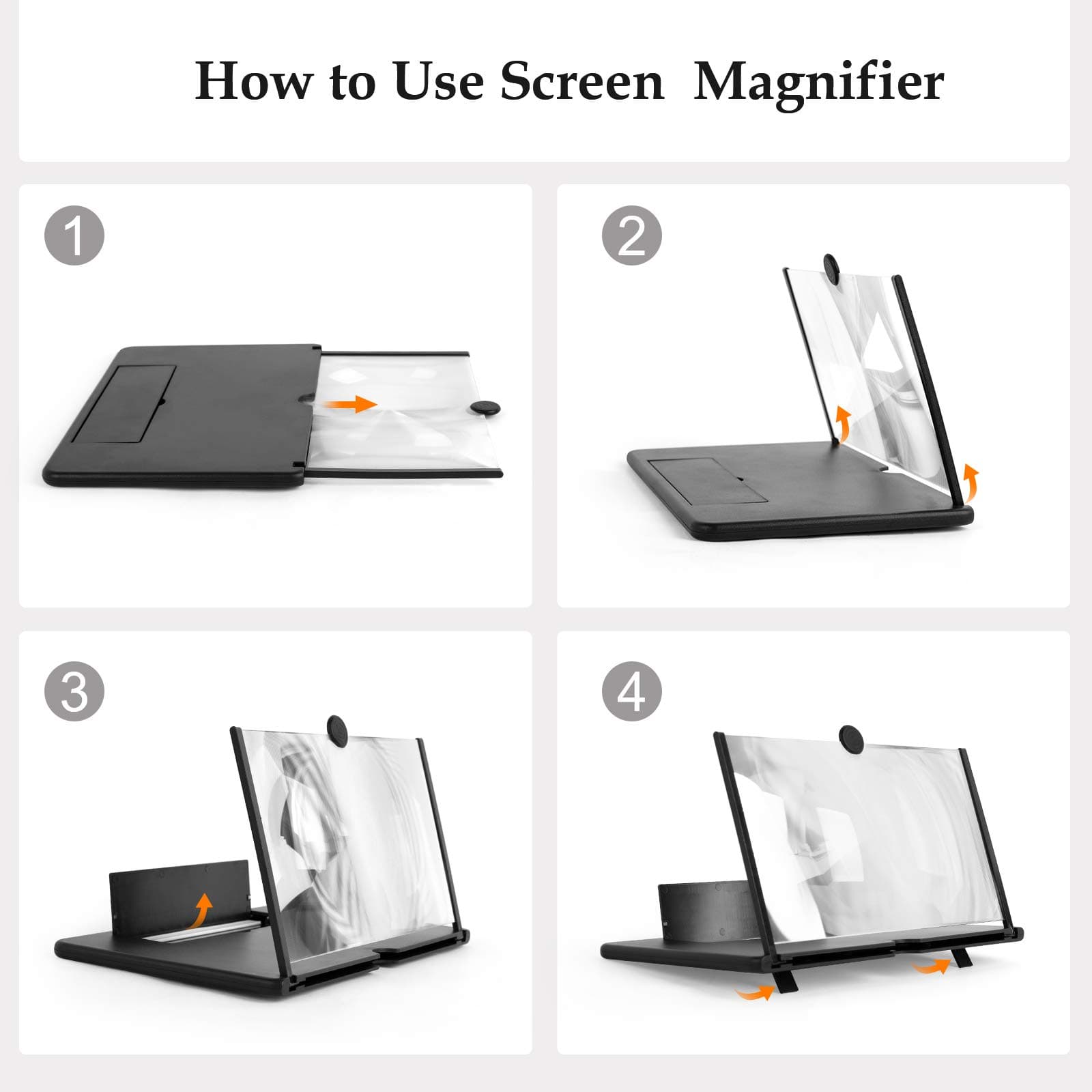 Phone Screen Magnifier 14 Inch — Watch Movies on a Big Screen Without a TV - shopzykart