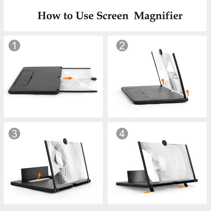 Phone Screen Magnifier 14 Inch — Watch Movies on a Big Screen Without a TV - shopzykart