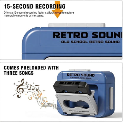 Retro Tape Recorder Keychain with Voice Recording — Record & Gift Your Message - shopzykart