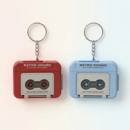 Retro Tape Recorder Keychain with Voice Recording — Record & Gift Your Message - shopzykart