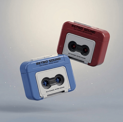 Retro Tape Recorder Keychain with Voice Recording — Record & Gift Your Message - shopzykart
