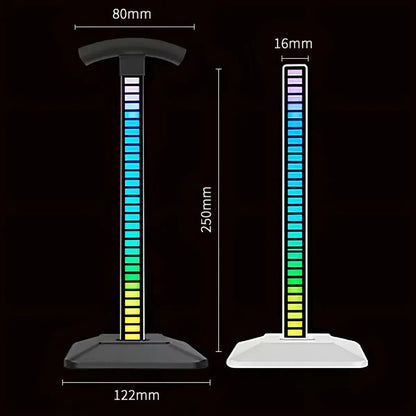 RGB Sound Reactive Headphone Stand – Music Visualizer Gaming Desk Accessory India - shopzykart