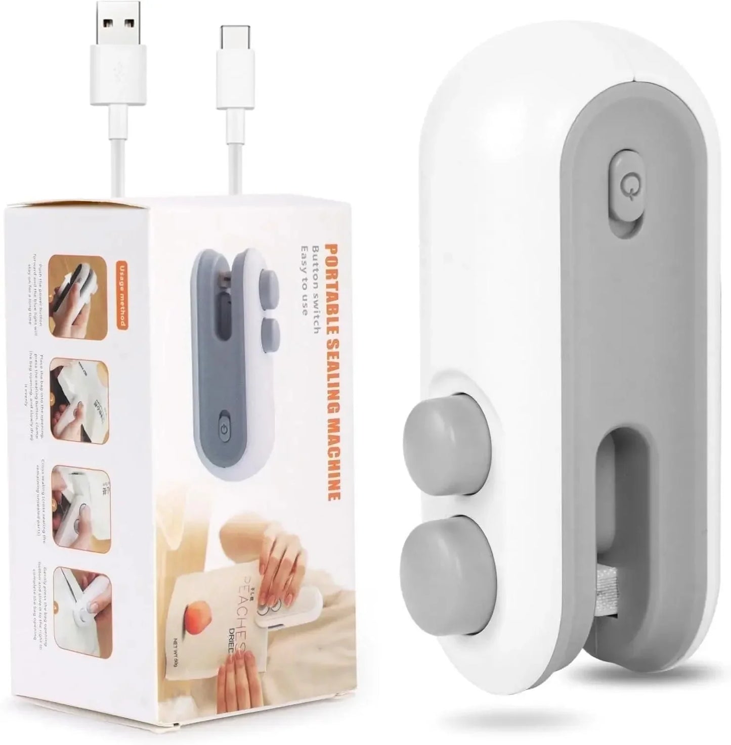 SealMate 2 - in - 1 Mini USB Bag Sealer - shopzykart