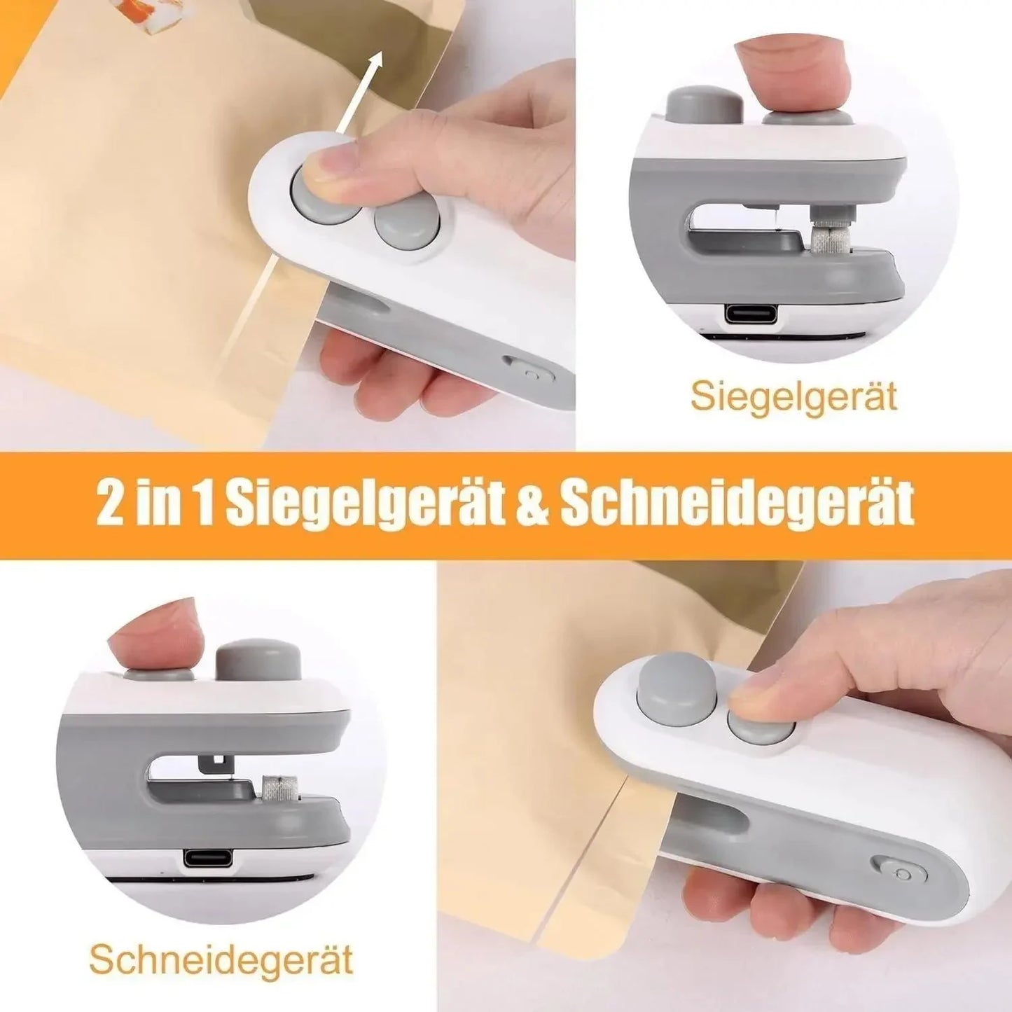 SealMate 2 - in - 1 Mini USB Bag Sealer - shopzykart
