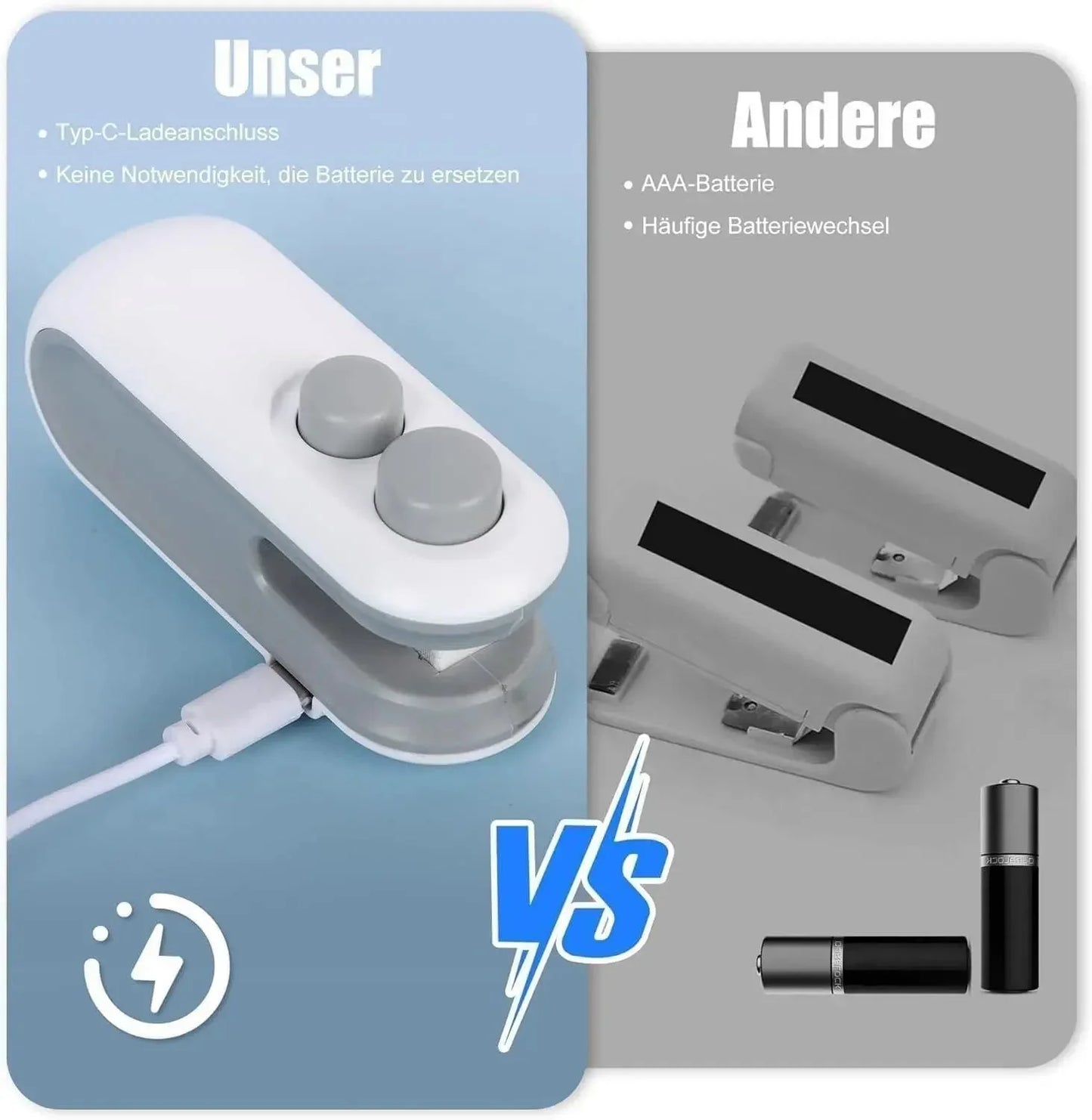 SealMate 2 - in - 1 Mini USB Bag Sealer - shopzykart