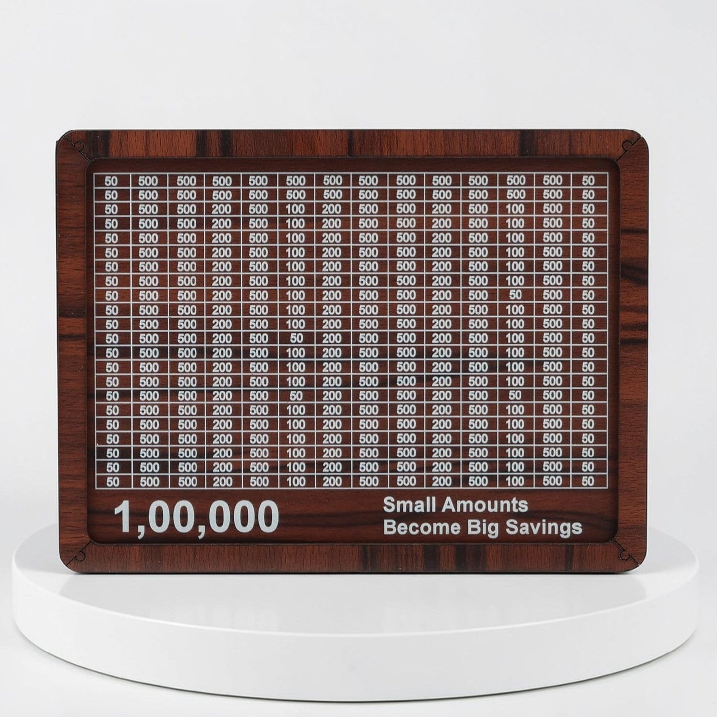 Wooden ₹1,00,000 Savings Tracker - shopzykart