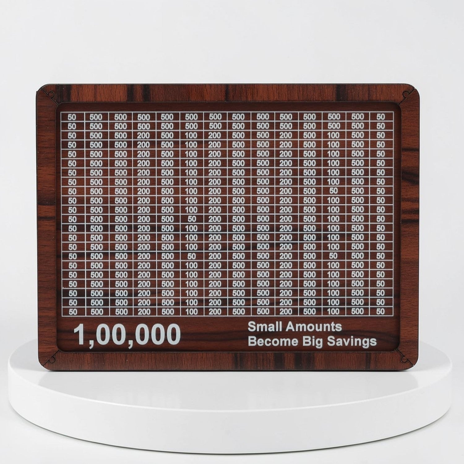 Wooden ₹1,00,000 Savings Tracker - shopzykart