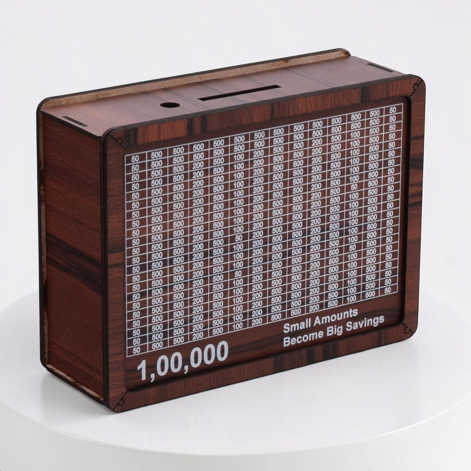 Wooden ₹1,00,000 Savings Tracker - shopzykart